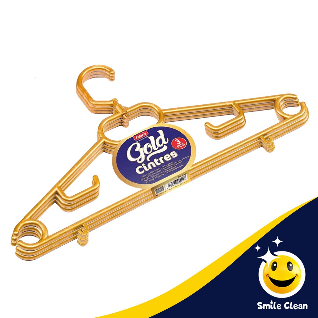 شماعات ملابس Cintres 3pcs Fabro (B2B)
